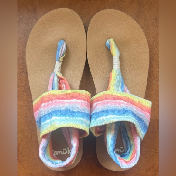 Sanuk Sling ST Tie Dye Yoga Sandals Women’s Size 7 NWOB - Picture 6 of 7